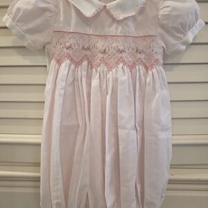 Carriage Boutique Light Pink Smocked Outfit